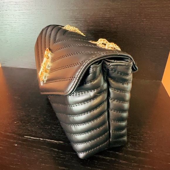 SARA BURGLAR genuine black leather shoulder bag Kate Trapunto BORSA DONNA NWT - Picture 3 of 12